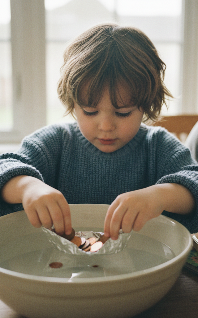 Aluminum Foil Boat Load Challenge — Construction & Engineering activity for ages 6–10 years (indoor, 30 min)