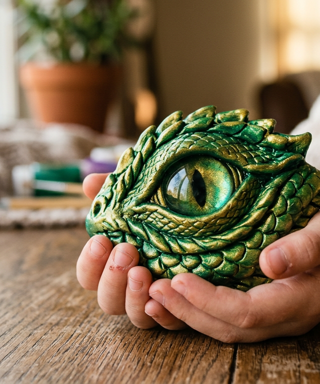 Ancient Dragon Eye Forged in Glistening Clay — Fantasy & Characters activity for ages 6–10 years (indoor, 780 min)