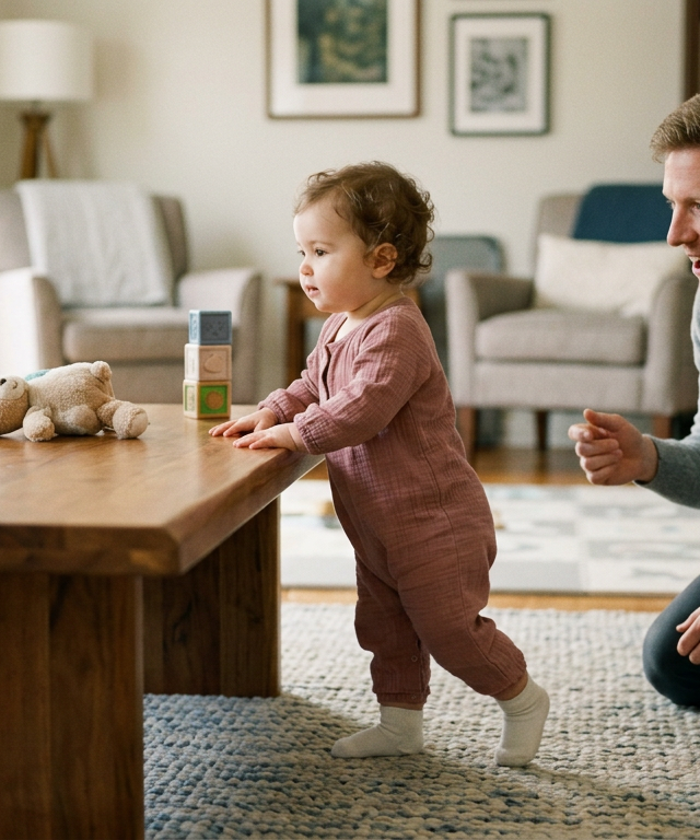 Month 11: First-Words Narration Walk — Baby (0–12 months) activity for ages 10–11 months (indoor, 10 min)