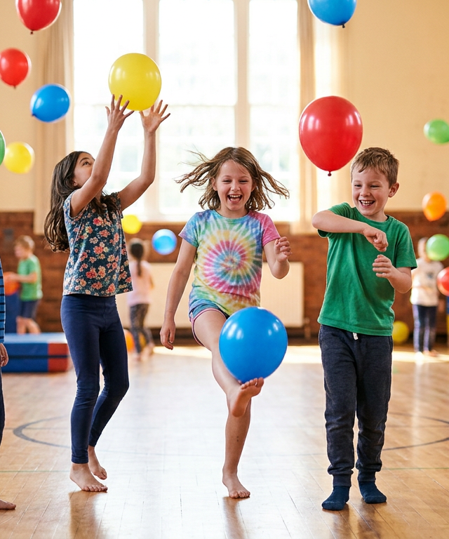 Balloon Keep-It-Up Endurance Challenge — Movement activity for ages 4–8 years (indoor, 20 min)
