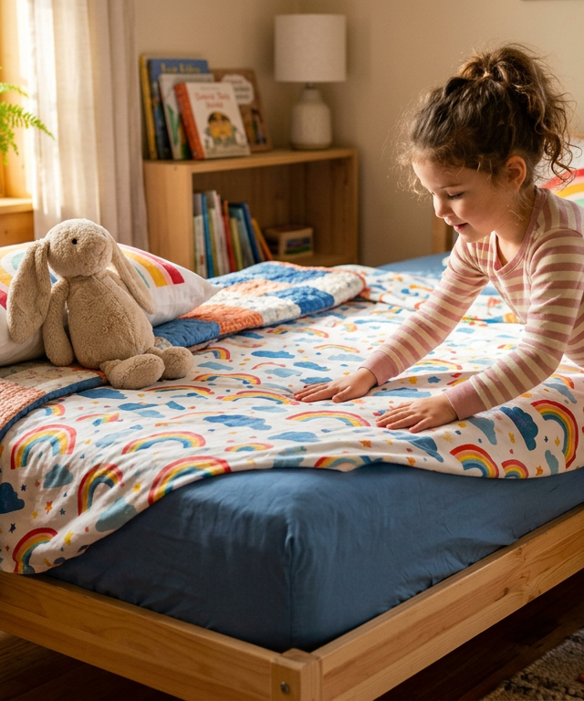 Morning Bed-Making Routine — Life Skills activity for ages 4–8 years (indoor, 10 min)