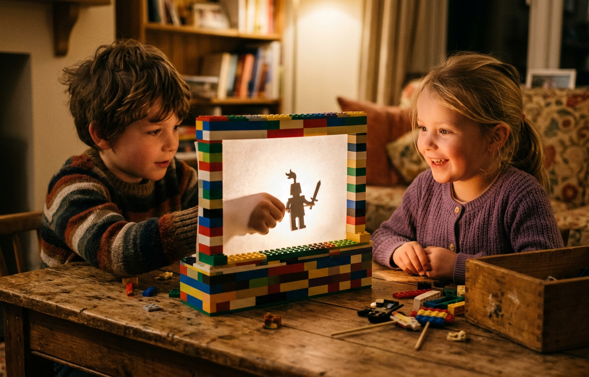 Build a LEGO Shadow Puppet Theater Stage — Construction & Engineering activity for ages 5–10 years (indoor, 45 min)