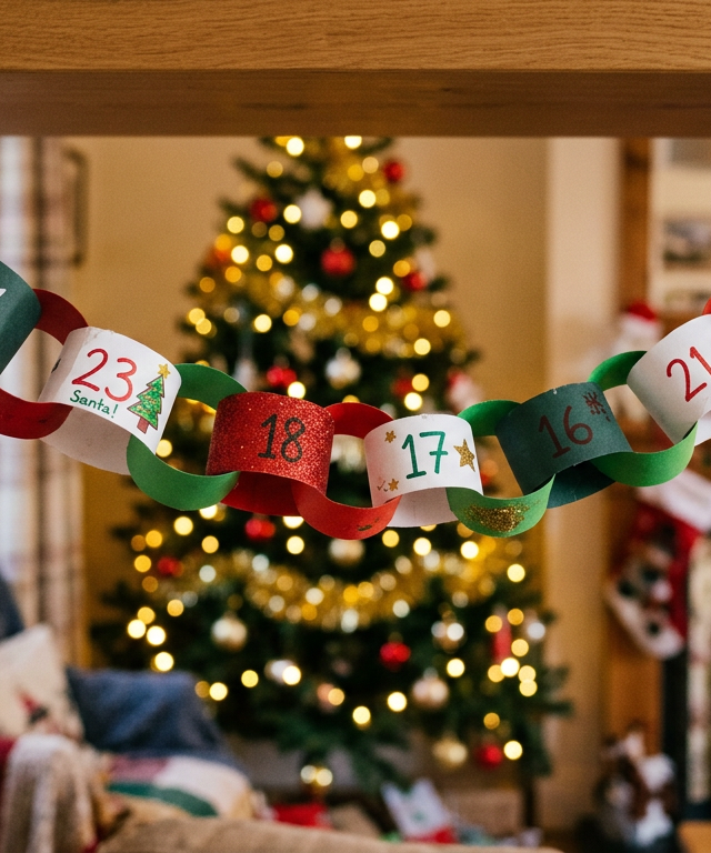Christmas Paper Chain Countdown — Holidays & Seasons activity for ages 4–8 years (indoor, 30 min)