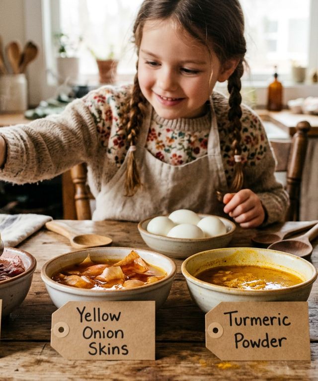 Natural Dye Easter Eggs — Holidays & Seasons activity for ages 5–12 years (indoor, 45 min)