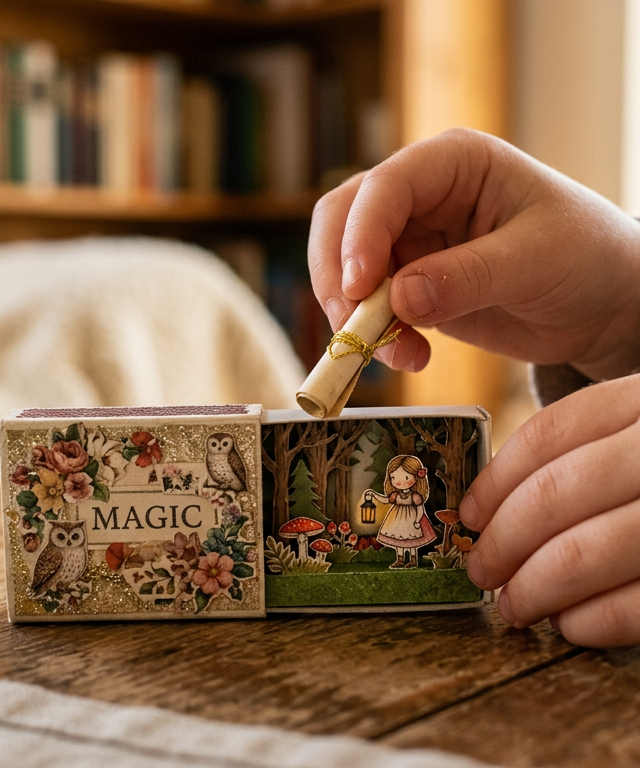 Matchbox Diorama Story Scroll — Reading & Literacy activity for ages 7–10 years (indoor, 60 min)