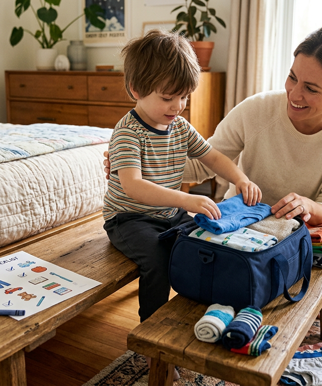 Kid Packing Suitcase Checklist — Life Skills activity for ages 4–8 years (indoor, 30 min)