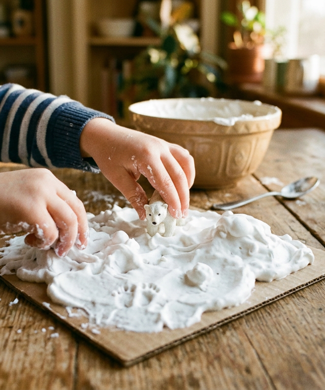 Puffy Cloud-Dough Architectural Landscapes — Arts & Crafts activity for ages 3–6 years (indoor, 45 min)