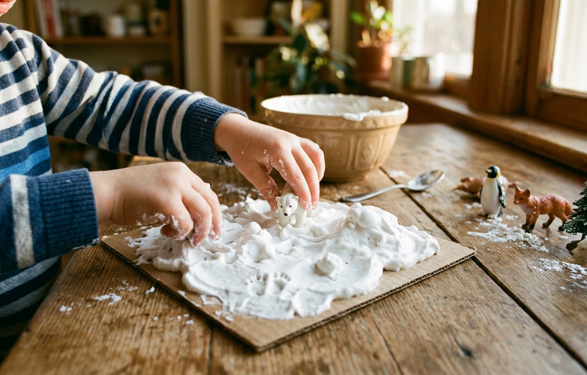 Puffy Cloud-Dough Architectural Landscapes — Arts & Crafts activity for ages 3–6 years (indoor, 45 min)