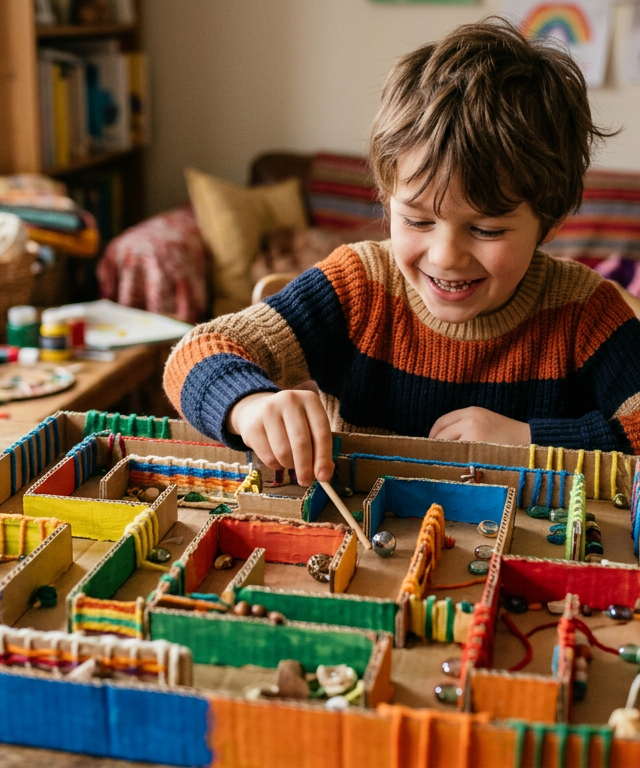Rainbow Serpent's Woven Labyrinth — Animals activity for ages 6–10 years (indoor, 60 min)