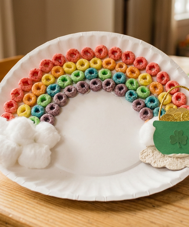 St. Patrick's Rainbow Cereal Craft — Holidays & Seasons activity for ages 3–8 years (indoor, 25 min)