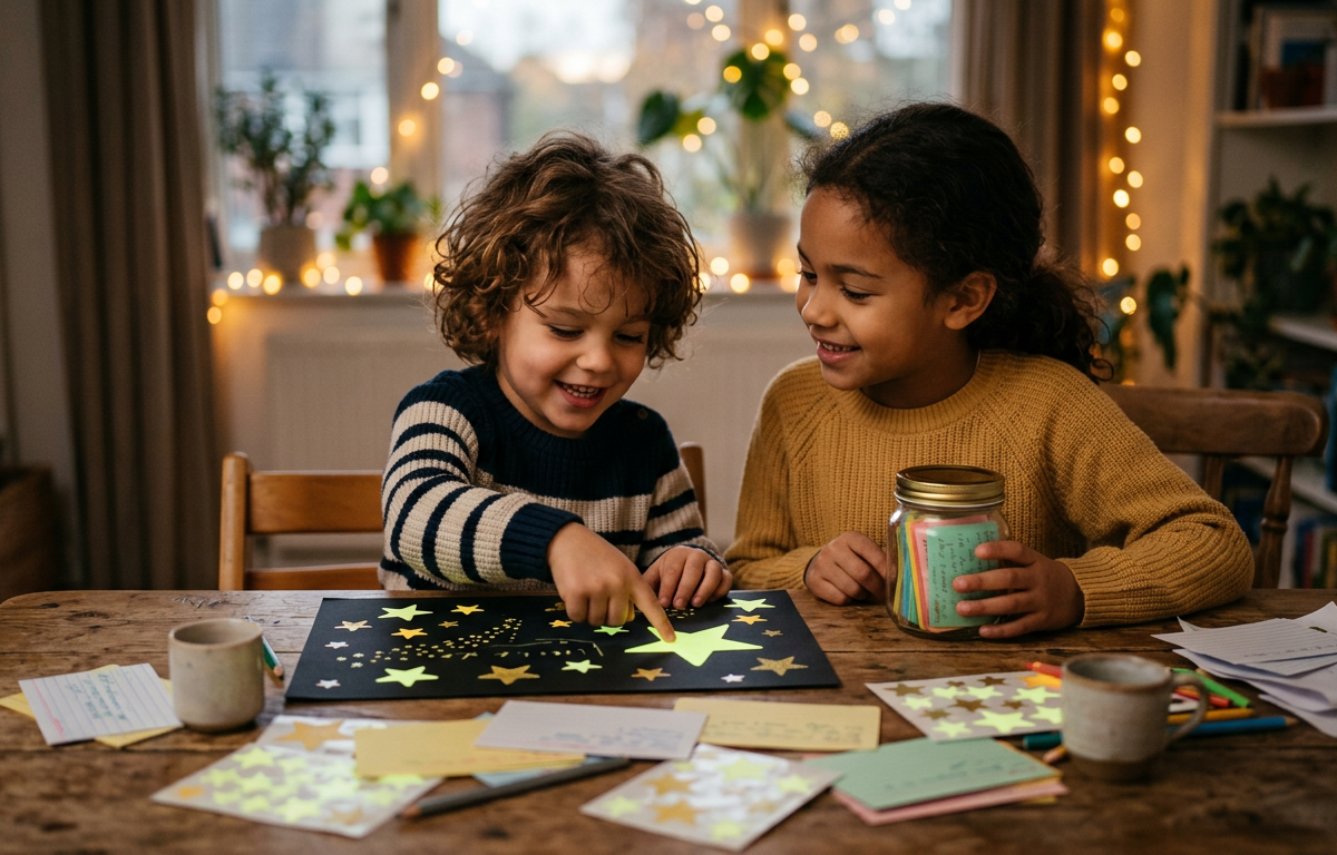 Storytelling Star Jar: Constellation Creation — Reading & Literacy activity for ages 4–9 years (indoor, 45 min)