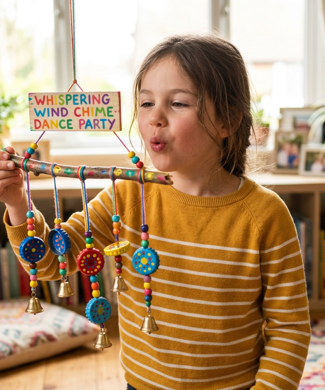 Whispering Wind Chime Dance Party — Movement activity for ages 5–9 years (indoor, 60 min)