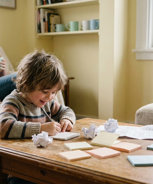 The Kind Note Moment — Parent Care activity for ages For parents (indoor, 5 min)