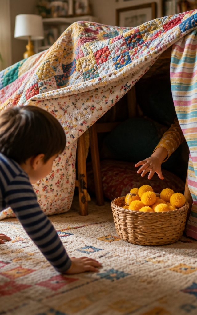 Blanket Fort Dragon's Gold Heist — Play Together activity for ages 5–10 years (indoor, 60 min)