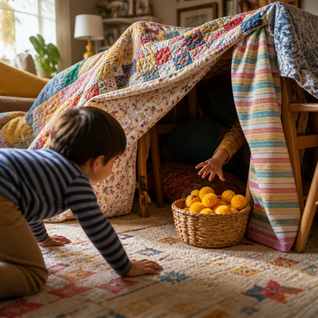 Blanket Fort Dragon's Gold Heist — Play Together activity for ages 5–10 years (indoor, 60 min)