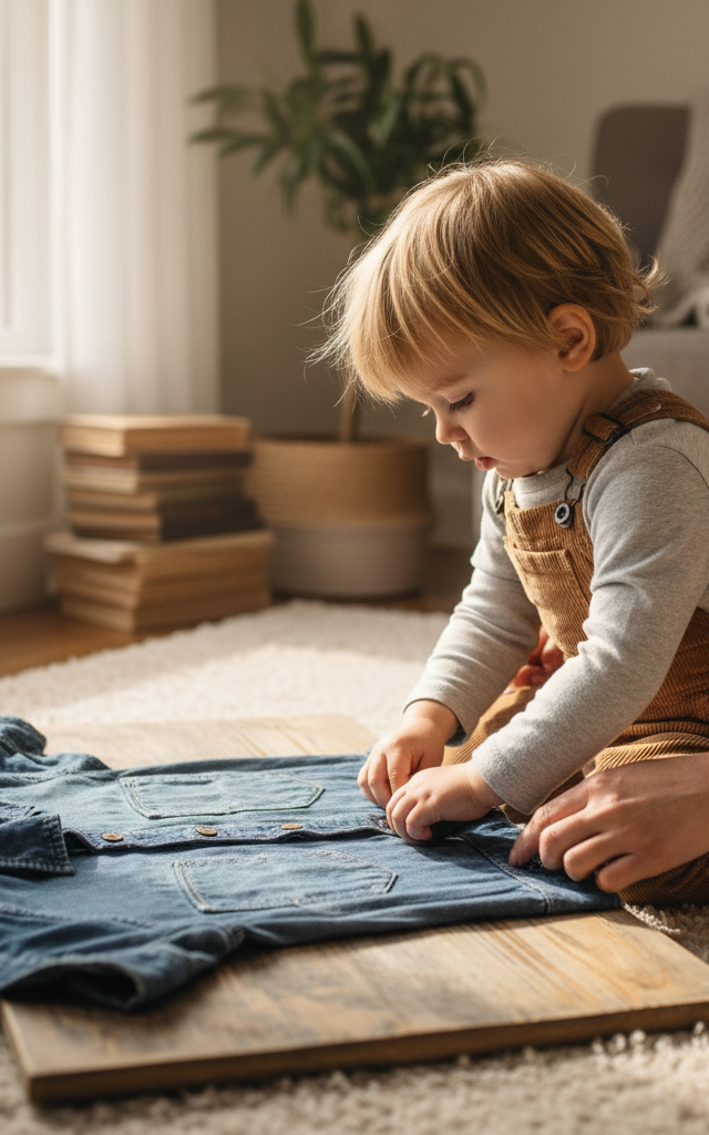 Button Shirt Practice Board — Life Skills activity for ages 3–7 years (indoor, 25 min)
