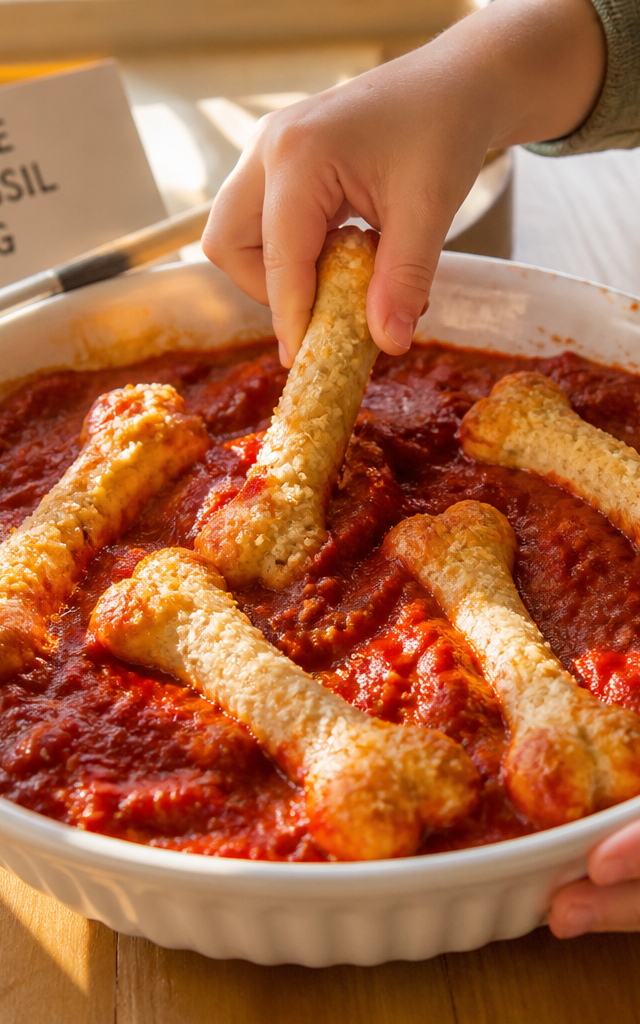 Cheesy Breadstick Bone Fossil Dig — Cooking & Baking activity for ages 5–9 years (indoor, 50 min)