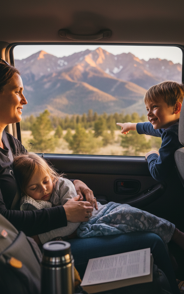 Road Trip Life Timeline — Conversation & Connection activity for ages 3–12 years (outdoor, 20 min)