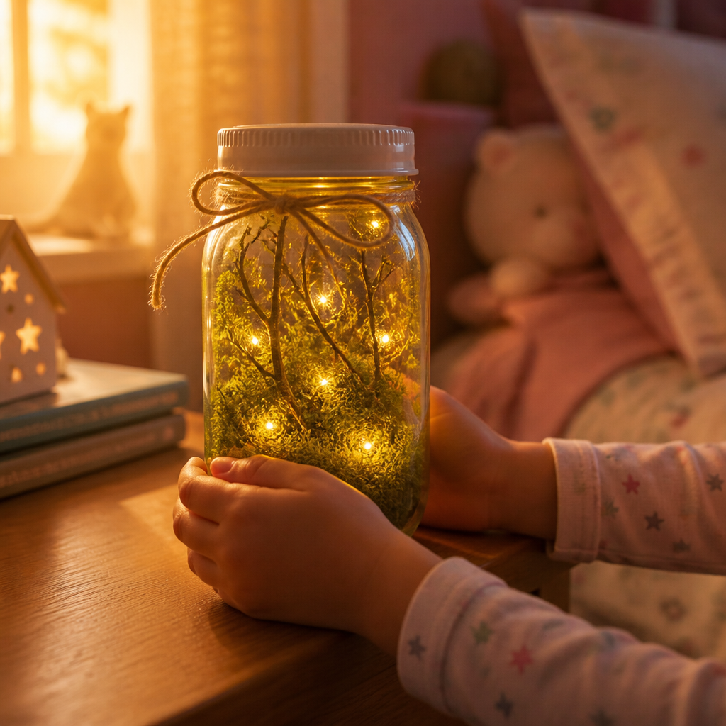 Firefly Night Lantern with Blinking LED Lights — Animals activity for ages 5–9 years (indoor, 45 min)