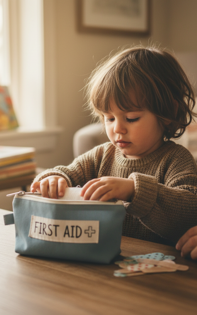 Assemble Your Own Boo-Boo First Aid Kit — Life Skills activity for ages 5–9 years (indoor, 25 min)