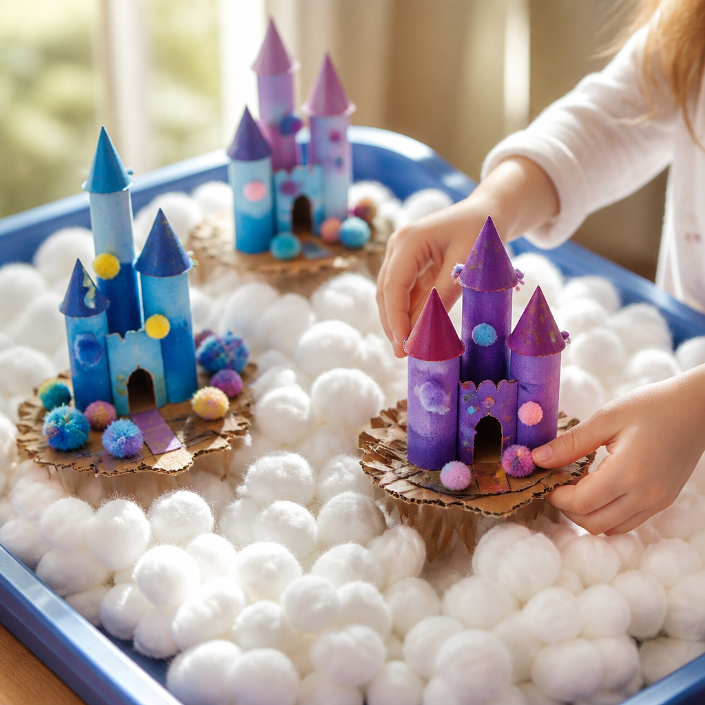 Floating Castle on a Cotton Cloud Archipelago — Fantasy & Characters activity for ages 6–10 years (indoor, 90 min)