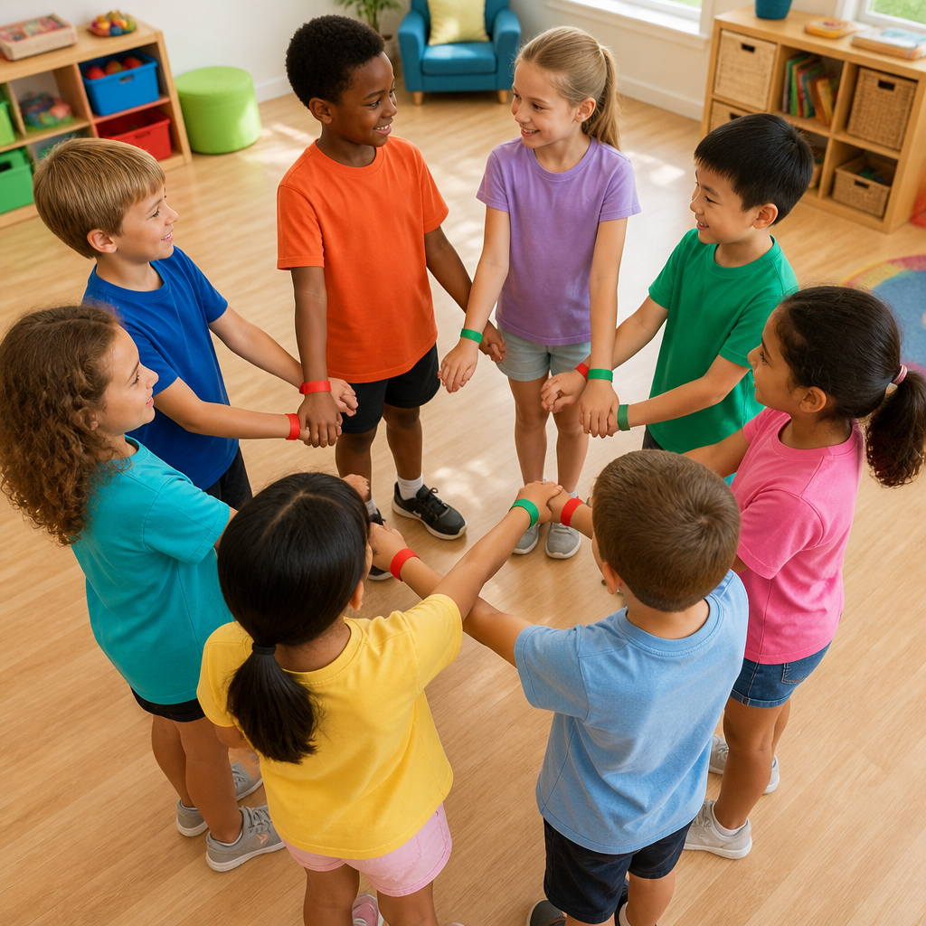 Human Knot Teamwork Tangle Challenge — Movement activity for ages 6–12 years (indoor, 20 min)