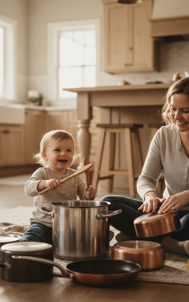 Kitchen Pot & Wooden Spoon Drum Circle — Music activity for ages 3–8 years (indoor, 25 min)