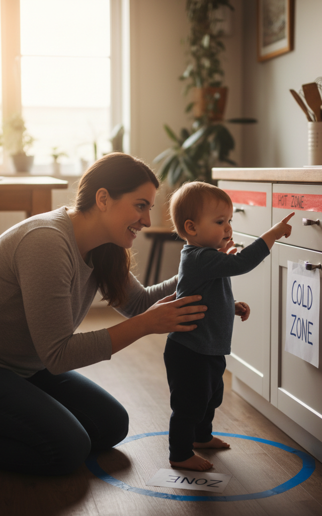 Kitchen Safety Hot & Cold Tour — Life Skills activity for ages 3–7 years (indoor, 25 min)