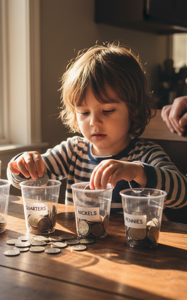 Coin Sorting & Value Match — Life Skills activity for ages 4–7 years (indoor, 25 min)