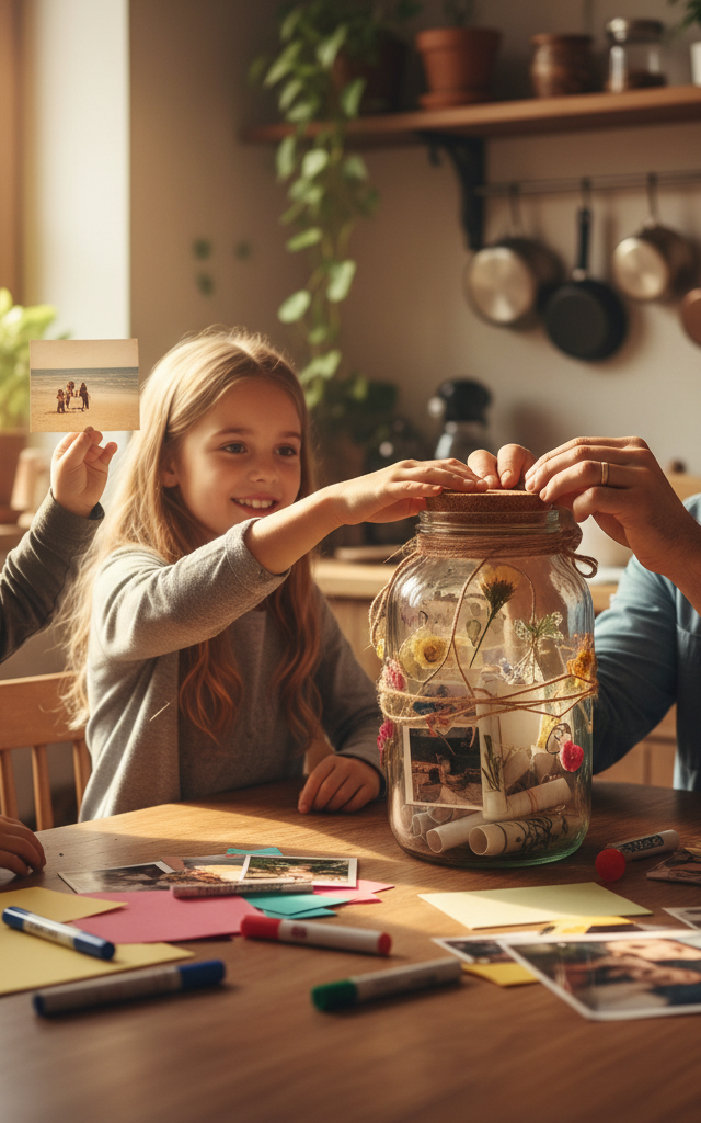 New Year Family Time-Capsule Jar — Holidays & Seasons activity for ages 4–12 years (indoor, 30 min)