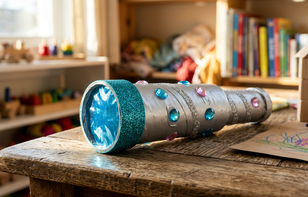 Decorated Cardboard Tube Telescope — Arts & Crafts activity for ages 5–10 years (indoor, 45 min)