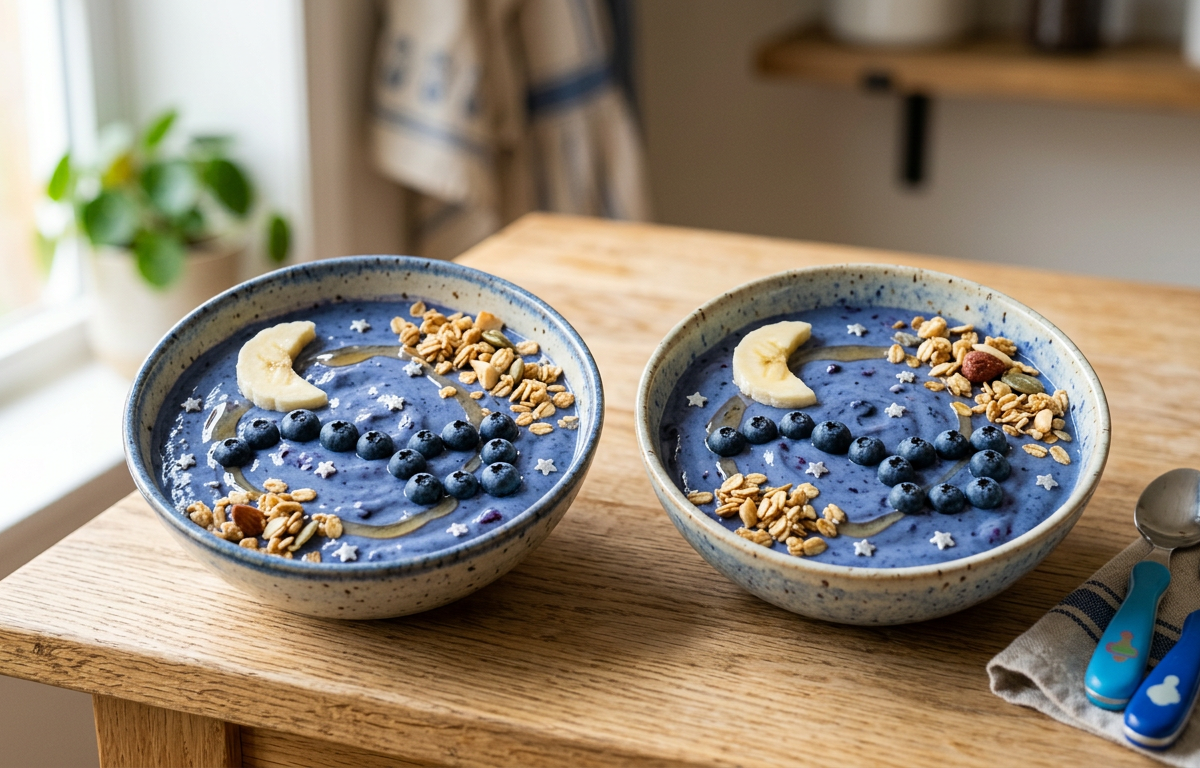 Deep Space Starry Night Blueberry Yogurt Bowls — Cooking & Baking activity for ages 4–10 years (indoor, 30 min)