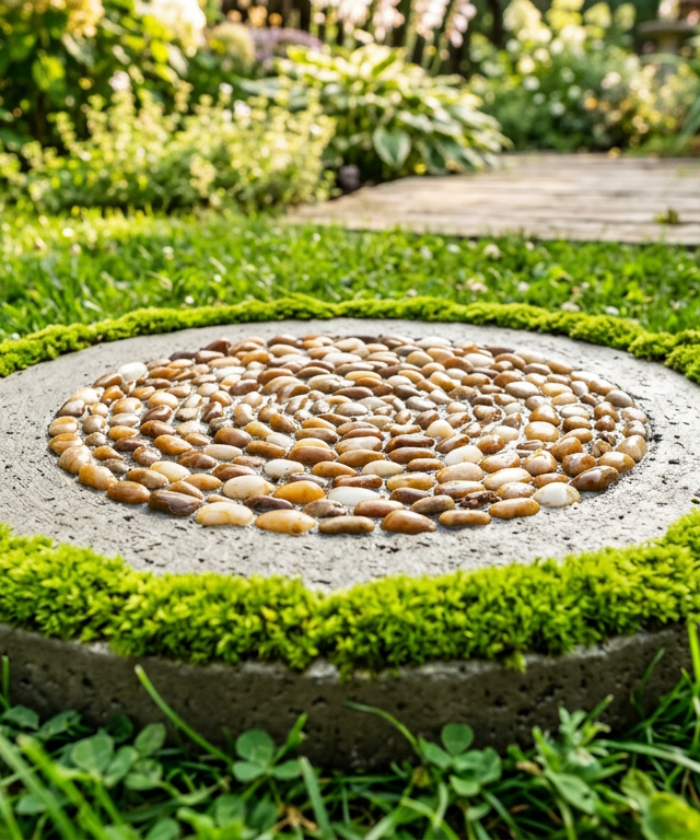 Enchanted Mossy Pathway Stepping Stones with Pebble Inlays — Nature & Outdoor Play activity for ages 6–12 years (outdoor, 60 min)