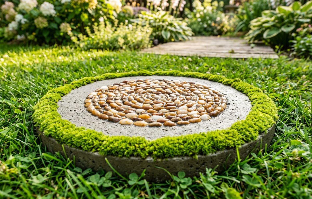 Enchanted Mossy Pathway Stepping Stones with Pebble Inlays — Nature & Outdoor Play activity for ages 6–12 years (outdoor, 60 min)