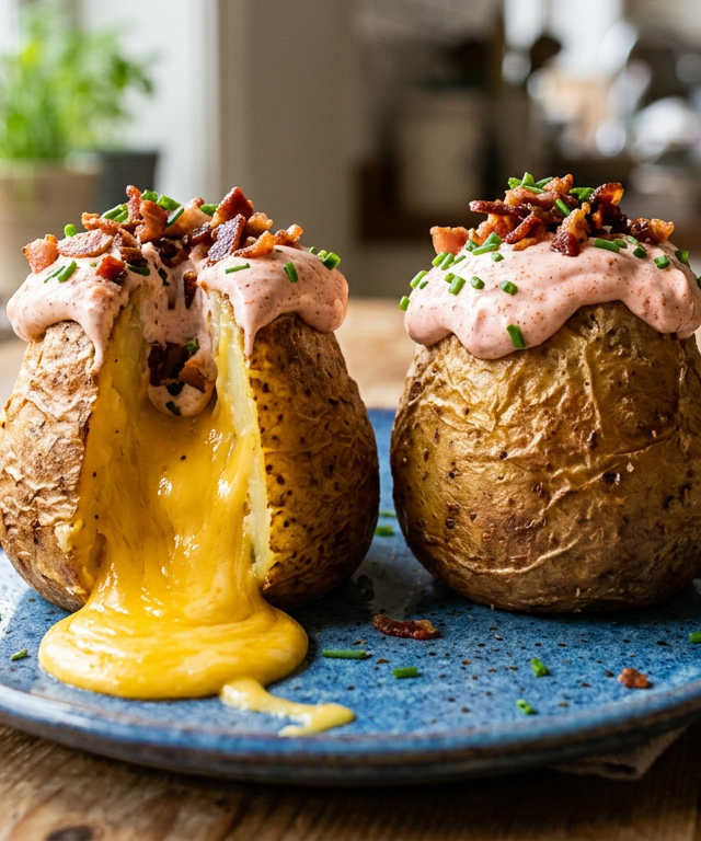 Erupting Volcano Potatoes with Hidden Molten Cheese Gold — Cooking & Baking activity for ages 5–10 years (indoor, 45 min)