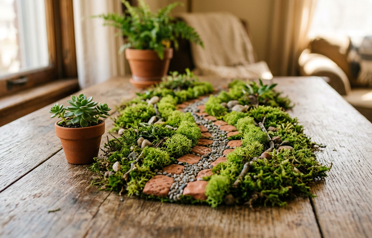 Miniature Mossy Cobblestone Paths for Forest Fairies — Arts & Crafts activity for ages 5–10 years (indoor, 45 min)