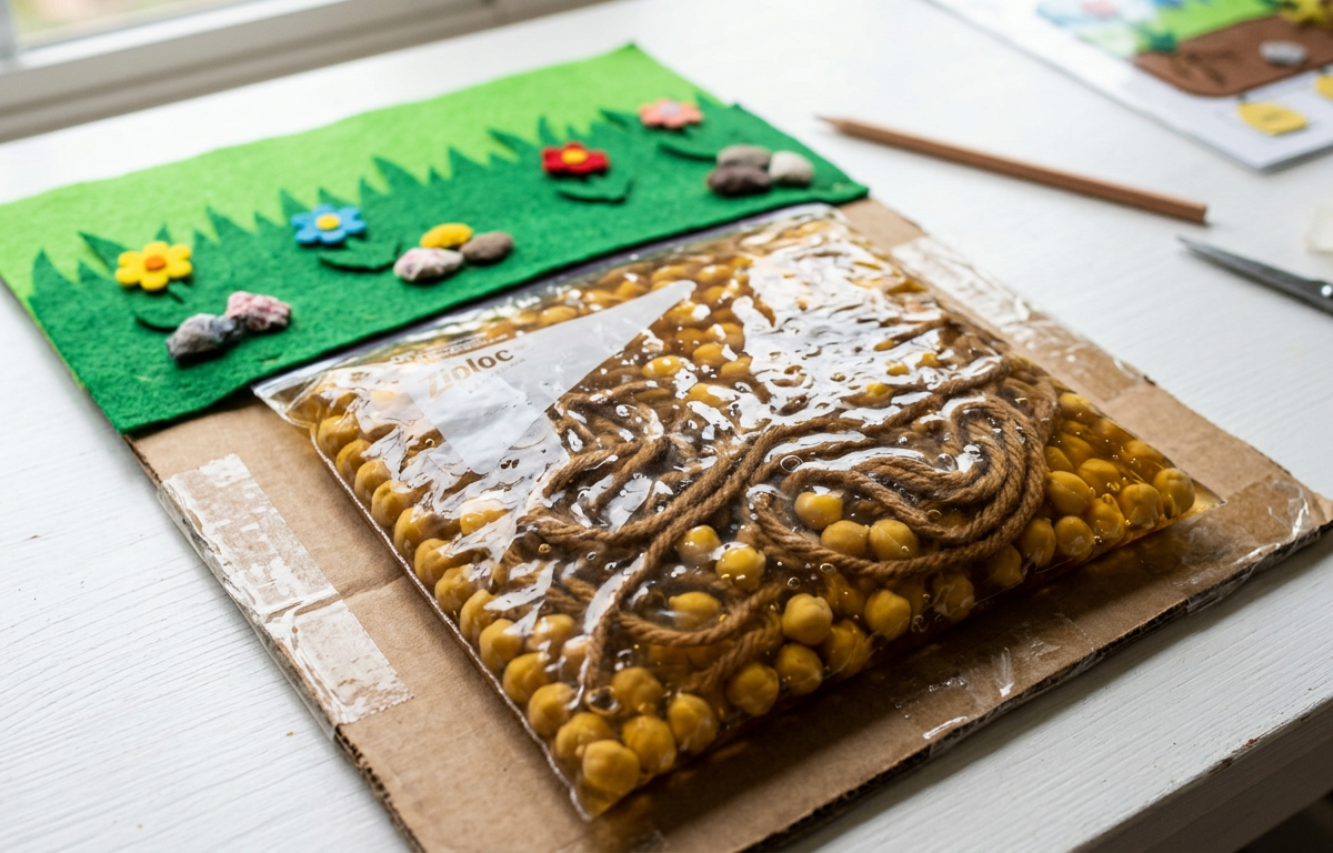 Layered Mud and Root Sensory Bag — Sensory Play activity for ages 5–10 years (indoor, 45 min)
