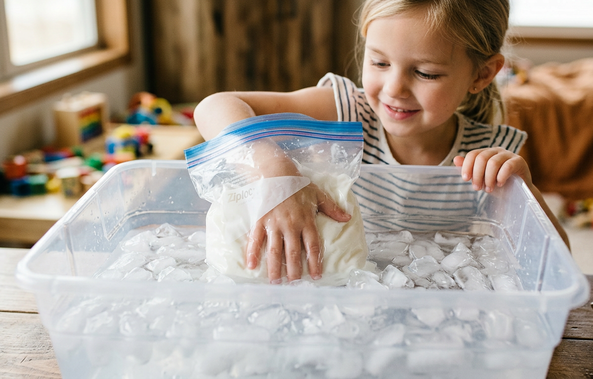 Polyester Polar Bear Blubber Glove Ice Bath Challenge — Animals activity for ages 5–10 years (indoor, 45 min)