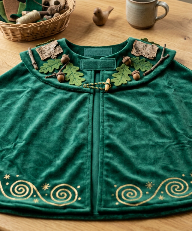 Royal Velvet Capes for Secret Woodland Guardians — Pretend Play activity for ages 5–10 years (indoor, 60 min)