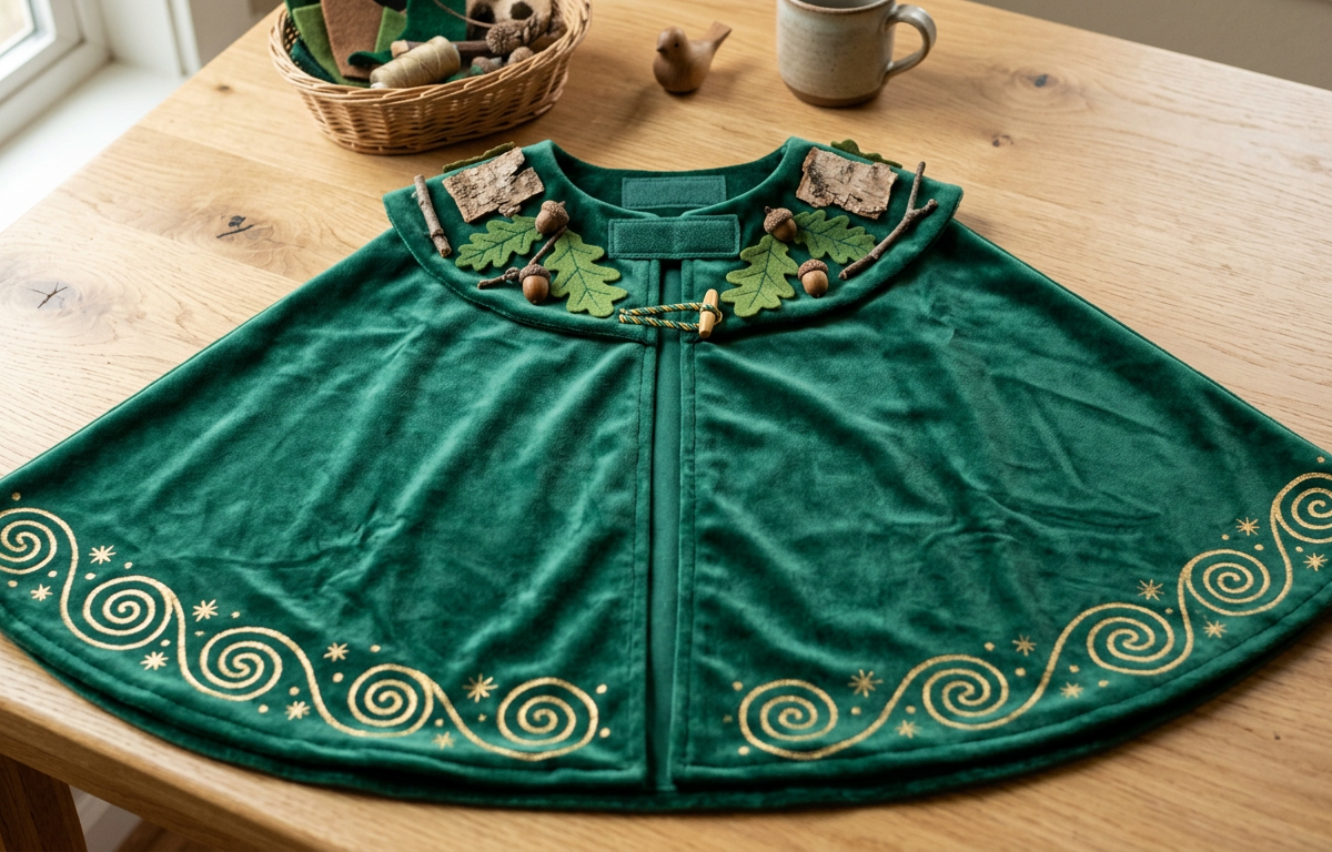 Royal Velvet Capes for Secret Woodland Guardians — Pretend Play activity for ages 5–10 years (indoor, 60 min)