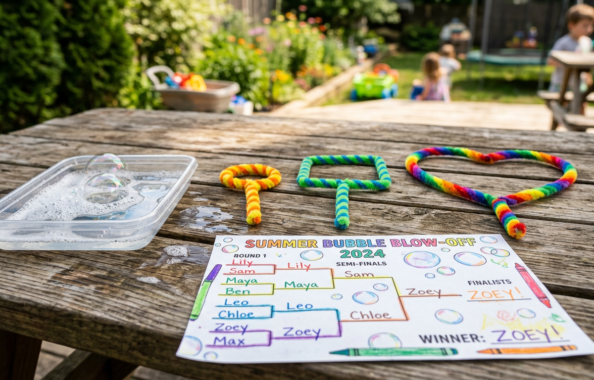 The Great Bubble Wand Diameter Tournament — Numbers & Math activity for ages 6–10 years (outdoor, 45 min)