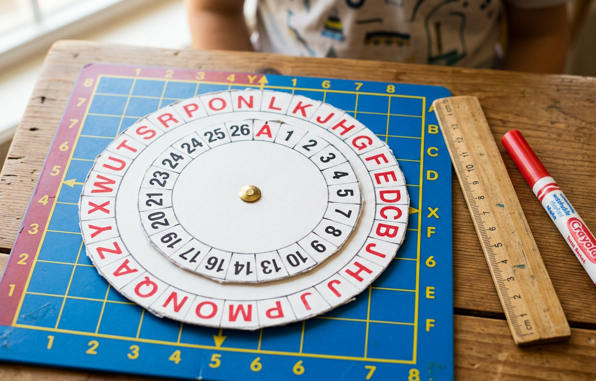 The Secret Sector Grid Cipher Hunt — Numbers & Math activity for ages 7–11 years (indoor, 45 min)