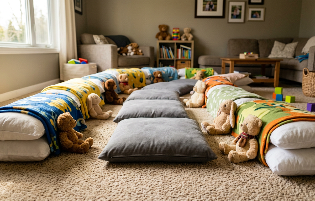 The Whispering Giants Pillow Fortress Navigation Challenge — Games activity for ages 5–10 years (indoor, 45 min)