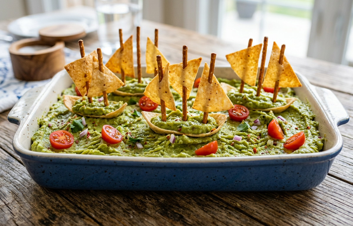 Undersea Explorer Tortilla Sails and Guacamole Depths — Cooking & Baking activity for ages 5–10 years (indoor, 45 min)