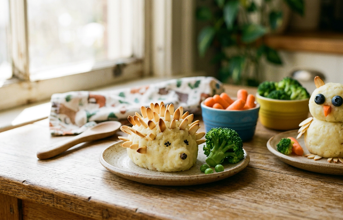 Whimsical Woodland Creature Mashed Potato Sculptures — Cooking & Baking activity for ages 5–10 years (indoor, 45 min)