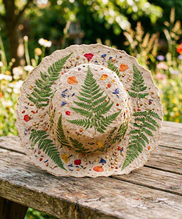 Wildflower Seed Paper Hats for Forest Parades — Nature & Outdoor Play activity for ages 5–10 years (outdoor, 60 min)