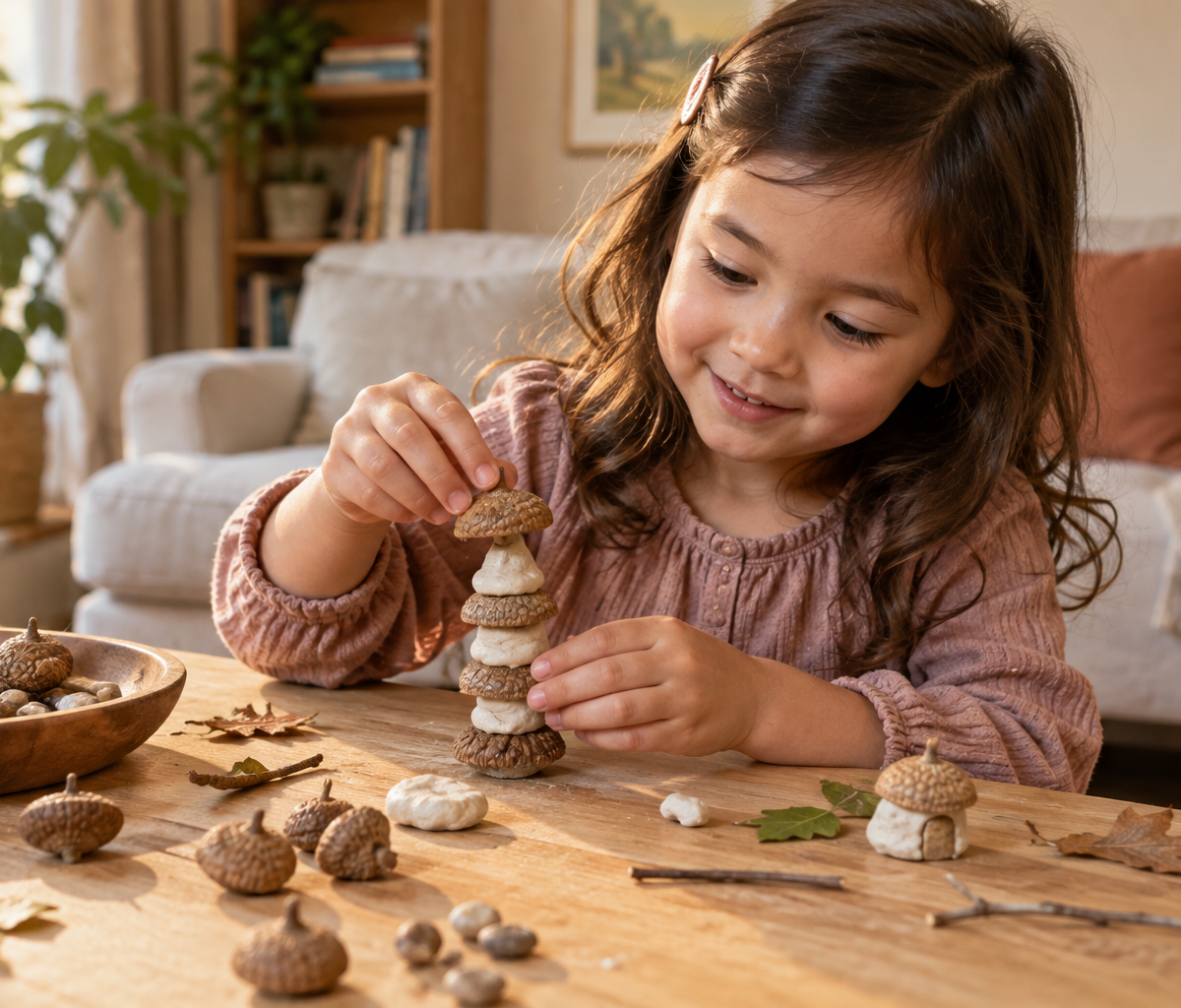 Acorn Apartment Towers — Construction & Engineering activity for ages 3–7 years (indoor, 25 min)