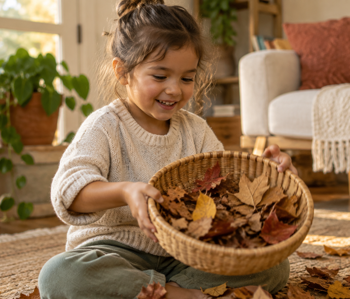 Autumn Leaf Whispers & Rhythms — Music activity for ages 1–6 years (indoor, 15 min)