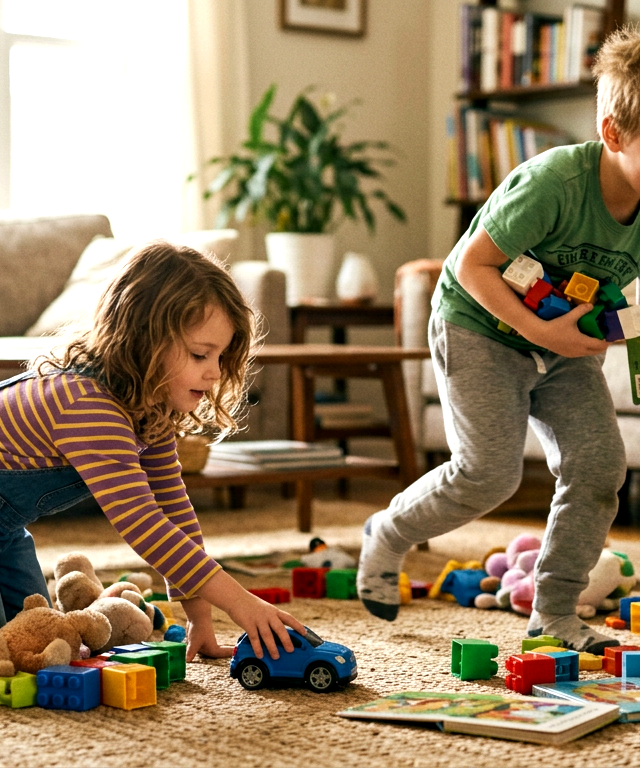 Beat-the-Timer Tidy Race — Games activity for ages 4–11 years (indoor, 15 min)