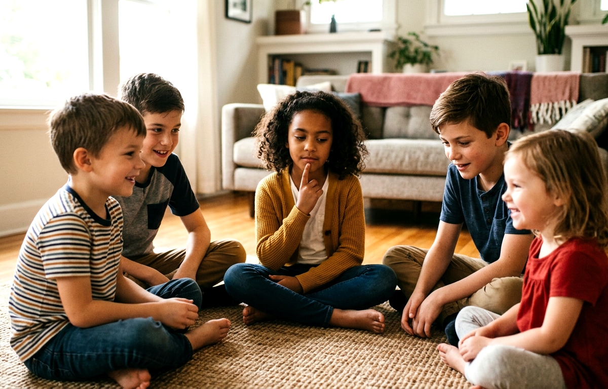 Categories Chain Fizz-Buzz — Games activity for ages 5–12 years (indoor, 15 min)